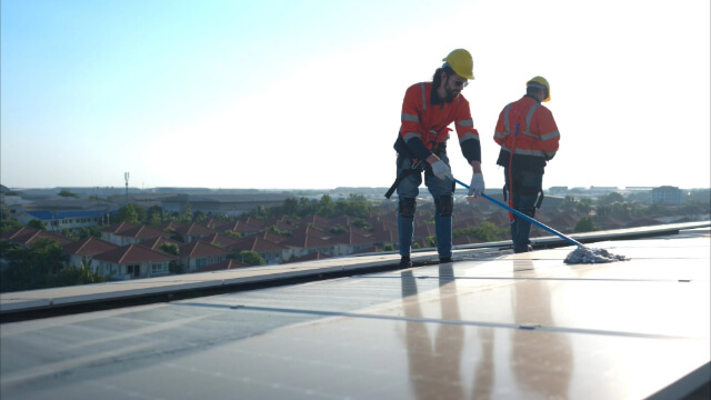 Flat Roof Cleaning